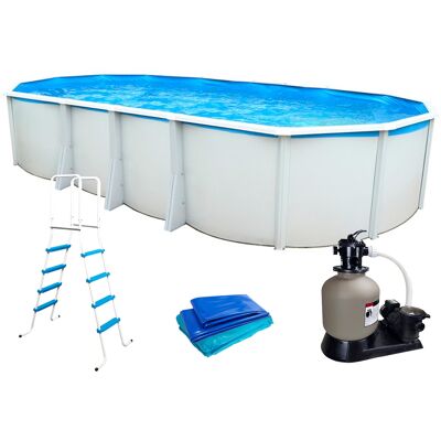 Piscine Ibiza TOI - 915x457x132cm, Ovale, Omega, Filtre à Sable - Publicité Piscine Ibiza TOI - 915x457x132cm, Ovale, Omega, Filtre à Sable - Publicité
