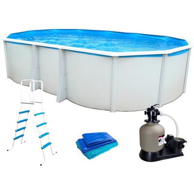 Piscine hors-sol acier Toi IBIZA Prestige ovale 640X366X132cm filtre à sable - Publicité Piscine hors-sol acier Toi IBIZA Prestige ovale 640X366X132cm filtre à sable - Publicité