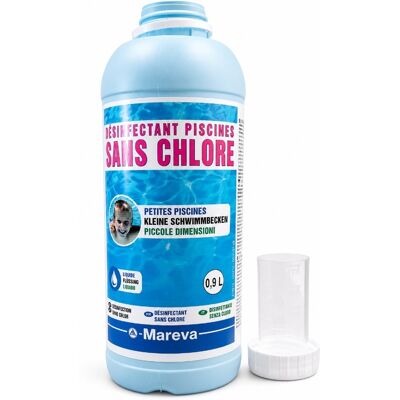 Traitement piscine sans chlore Mareva REVACIL 900 ml avec bouchon doseur - Publicité Traitement piscine sans chlore Mareva REVACIL 900 ml avec bouchon doseur - Publicité