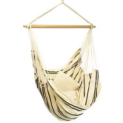 Chaise suspendue hamac Amazonas Brasil coloris cappuccino 160 x 130cm - Publicité Chaise suspendue hamac Amazonas Brasil coloris cappuccino 160 x 130cm - Publicité