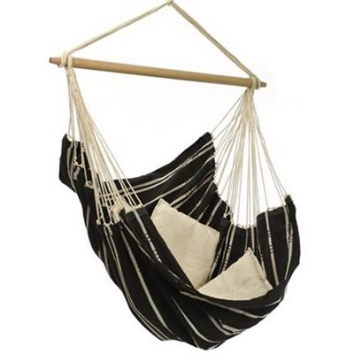 Chaise suspendue hamac Amazonas Brasil coloris black 160 x 130cm - Publicité Chaise suspendue hamac Amazonas Brasil coloris black 160 x 130cm - Publicité