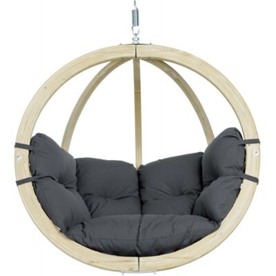 Fauteuil suspendu Globo CHAIR Amazonas anthracite en bois - Publicité Fauteuil suspendu Globo CHAIR Amazonas anthracite en bois - Publicité