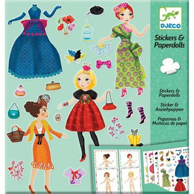 Stickers et Paperdolls - Trop mode - Djeco - Publicité Stickers et Paperdolls - Trop mode - Djeco - Publicité
