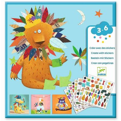 Djeco Crée Animaux Stickers 400pcs - Kit de Création - Publicité Djeco Crée Animaux Stickers 400pcs - Kit de Création - Publicité