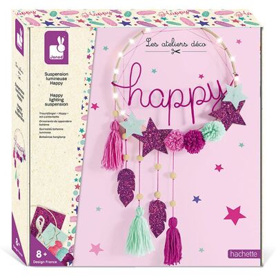Kit Créatif Suspension Lumineuse Happy - Janod - Publicité Kit Créatif Suspension Lumineuse Happy - Janod - Publicité