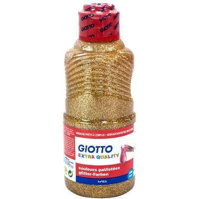 Flacon 250 ml Gouache Pailletée Giotto Or - Publicité Flacon 250 ml Gouache Pailletée Giotto Or - Publicité