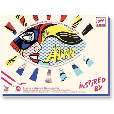 Kit d'Activité Artistique Djeco - Inspiré par Roy Lichtenstein - Publicité Kit d'Activité Artistique Djeco - Inspiré par Roy Lichtenstein - Publicité