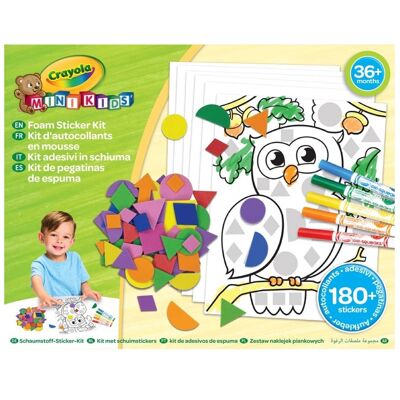 Mon 1er kit de stickers mousse - Crayola - Publicité Mon 1er kit de stickers mousse - Crayola - Publicité