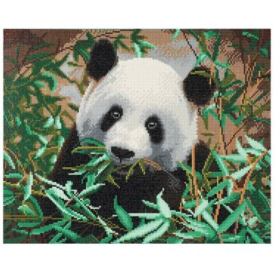 CRYSTAL ART Kit tableau broderie diamant 40x50cm - Panda - Publicité CRYSTAL ART Kit tableau broderie diamant 40x50cm - Panda - Publicité