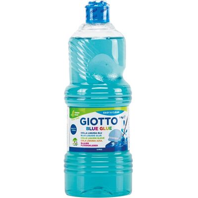 Flacon 1 kg Giotto - Colle Bleue - Publicité Flacon 1 kg Giotto - Colle Bleue - Publicité