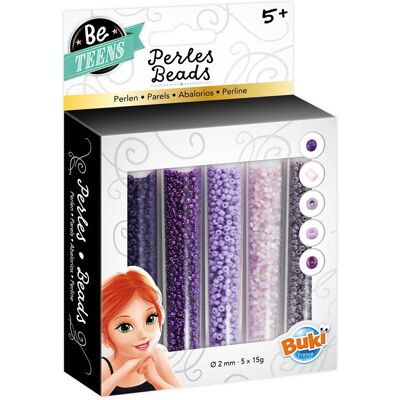 Buki France Be Teens : Tubes perles violet - Buki - Publicité Buki France Be Teens : Tubes perles violet - Buki - Publicité