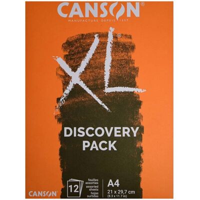 Pack découverte XL Canson Techniques Sèches assortiment 3 x 4 Feuilles A5 - Publicité Pack découverte XL Canson Techniques Sèches assortiment 3 x 4 Feuilles A5 - Publicité