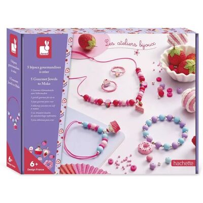 Ensemble de bijoux Janod - Bijoux créatifs gourmands pour enfants 6+ - Publicité Ensemble de bijoux Janod - Bijoux créatifs gourmands pour enfants 6+ - Publicité