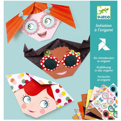 Djeco Kit d’Origami - Visages Jolis - Kit d’Origami pour Enfants - Publicité Djeco Kit d’Origami - Visages Jolis - Kit d’Origami pour Enfants - Publicité