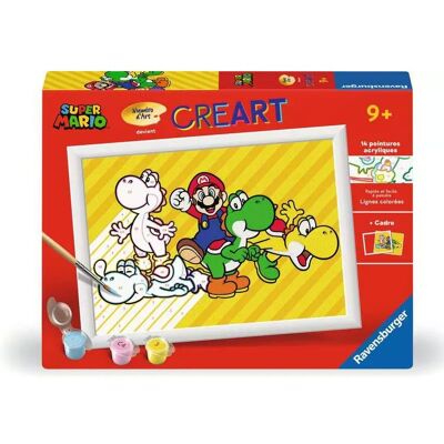 CreArt Kids 18x24cm : Mario - Ravensburger - Publicité CreArt Kids 18x24cm : Mario - Ravensburger - Publicité