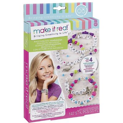 Make It Real : Bracelets Alphabet - Lansay - Publicité Make It Real : Bracelets Alphabet - Lansay - Publicité