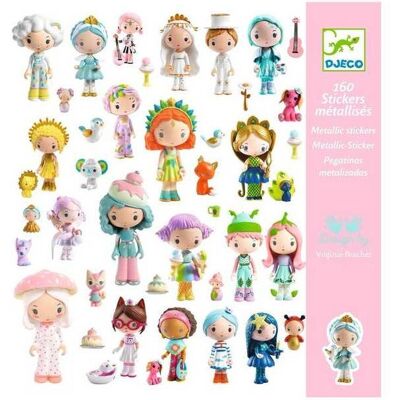 160 stickers métallisés Le Petit Monde des Tinyly - Djeco - Publicité 160 stickers métallisés Le Petit Monde des Tinyly - Djeco - Publicité