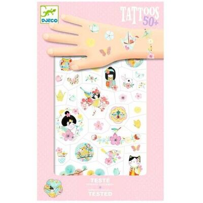 Tattoos 50+ Sakura - Djeco - Publicité Tattoos 50+ Sakura - Djeco - Publicité