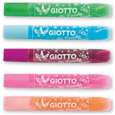 5 Colles Glitter Glues Candy Collection - Giotto - Publicité 5 Colles Glitter Glues Candy Collection - Giotto - Publicité