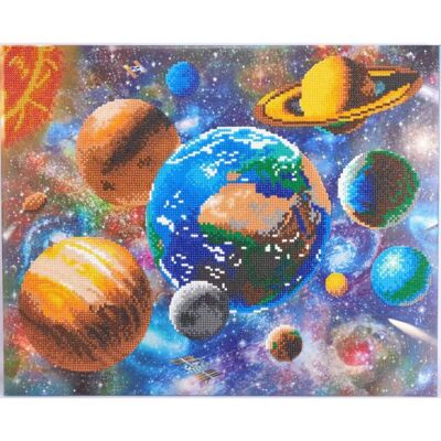 CRYSTAL ART Kit tableau broderie diamant 40x50cm - Galaxie - Publicité CRYSTAL ART Kit tableau broderie diamant 40x50cm - Galaxie - Publicité