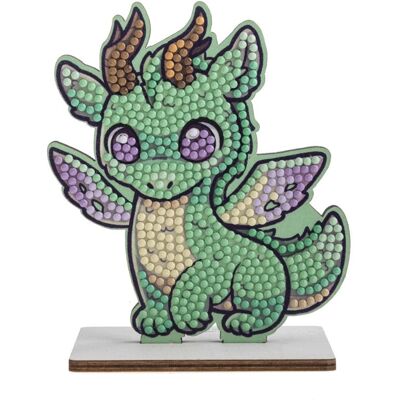 Craft Buddy CAFGR-GEN004 - Dragon Fumé - Crystal Art Kit - Publicité Craft Buddy CAFGR-GEN004 - Dragon Fumé - Crystal Art Kit - Publicité