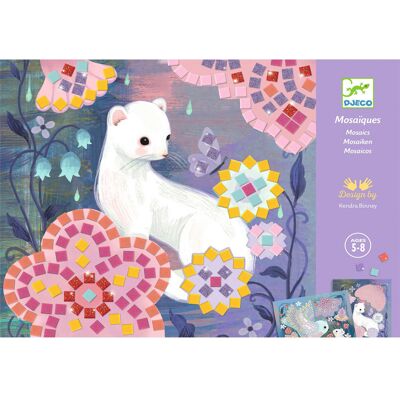 Coffret Mosaïques glitter Sous-bois - Djeco - Publicité Coffret Mosaïques glitter Sous-bois - Djeco - Publicité