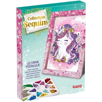 Lansay Collection Sequins Licorne Féérique - Publicité Lansay Collection Sequins Licorne Féérique - Publicité