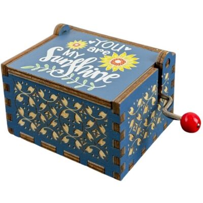 Trousselier Boite pour Manivelle Musicale - Message d'Amour - "Tu es est le rayon de soleil de ma Vie" - Publicité Trousselier Boite pour Manivelle Musicale - Message d'Amour - "Tu es est le rayon de soleil de ma Vie" - Publicité