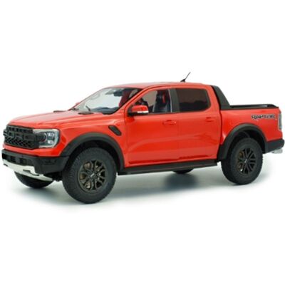 Miniature 1:18 Ford Ranger Raptor orange raptor 2024 - Solido - Publicité Miniature 1:18 Ford Ranger Raptor orange raptor 2024 - Solido - Publicité