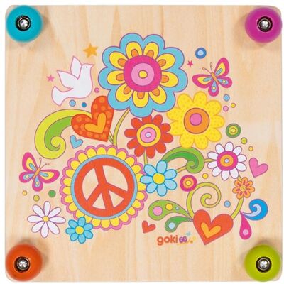 Presse-fleurs Flower Power - Goki - Publicité Presse-fleurs Flower Power - Goki - Publicité