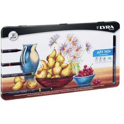 LYRA ART PEN - Boite métal 50 feutres Hi-Quality - Publicité LYRA ART PEN - Boite métal 50 feutres Hi-Quality - Publicité