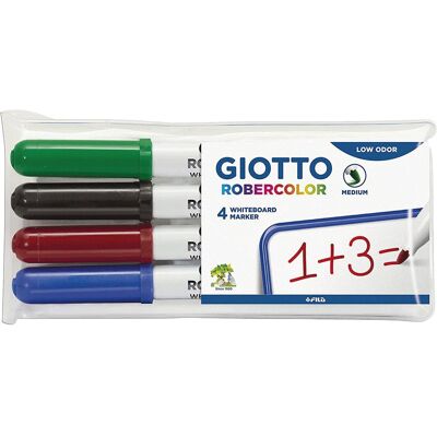 Pochette 4 marqueurs ROBERCOLOR - Giotto - Publicité Pochette 4 marqueurs ROBERCOLOR - Giotto - Publicité