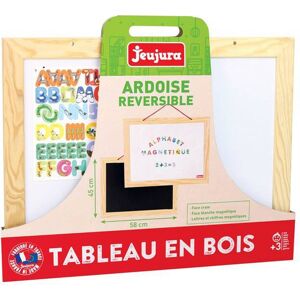 Ardoise en bois ABC et Chiffres - Jeujura - Publicité Ardoise en bois ABC et Chiffres - Jeujura - Publicité
