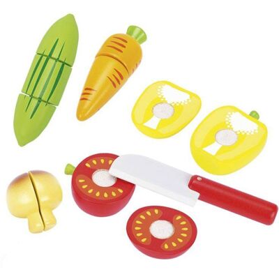 Légumes en bois avec scratch - Goki - Publicité Légumes en bois avec scratch - Goki - Publicité