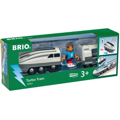 Coffret World : Locomotive à piles Super Rapide - BRIO - Publicité Coffret World : Locomotive à piles Super Rapide - BRIO - Publicité