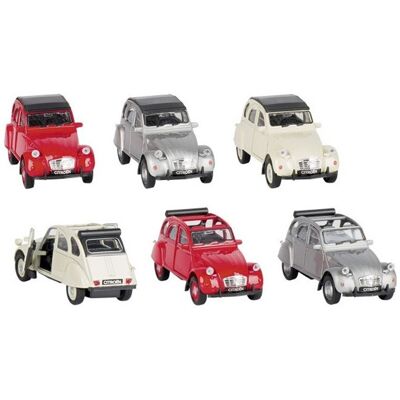 Citroën 2 CV en métal (1979) à rétrofriction - 1:34-39 - Goki - Publicité Citroën 2 CV en métal (1979) à rétrofriction - 1:34-39 - Goki - Publicité