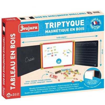 Tableau mural Triptyque magnétique - Jeujura - Publicité Tableau mural Triptyque magnétique - Jeujura - Publicité