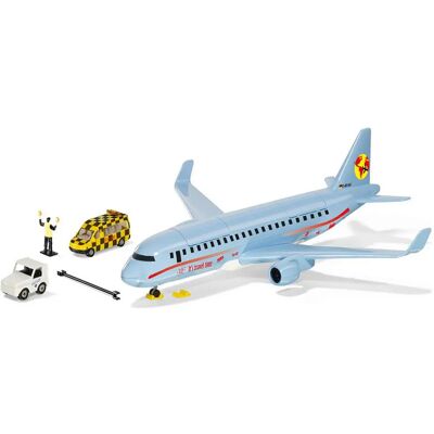 Avion de ligne avec accessoires SIKUWORLD (3LR41 inclus) - Siku - Publicité Avion de ligne avec accessoires SIKUWORLD (3LR41 inclus) - Siku - Publicité
