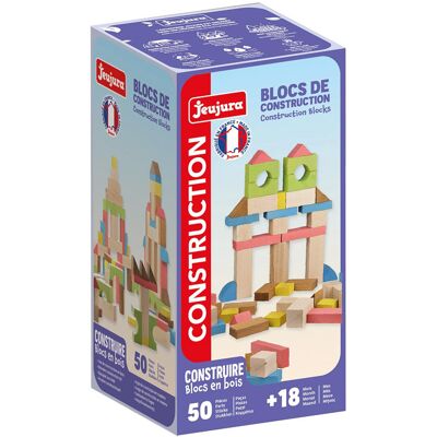 Blocs de Construction 50 pcs - Jeujura - Publicité Blocs de Construction 50 pcs - Jeujura - Publicité