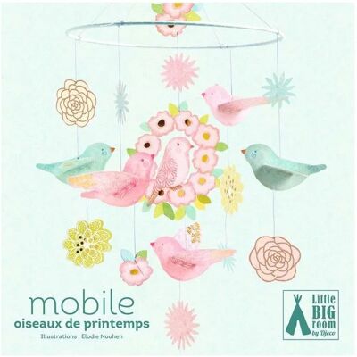 Mobile Bébé Djeco - Oiseaux et Fleurs - Unisexe - 50x20,5cm - Publicité Mobile Bébé Djeco - Oiseaux et Fleurs - Unisexe - 50x20,5cm - Publicité