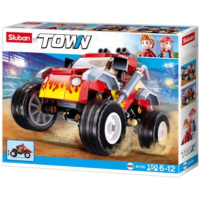 Town Construction : Véhicule tout-terrain rouge 150 pcs - Sluban - Publicité Town Construction : Véhicule tout-terrain rouge 150 pcs - Sluban - Publicité