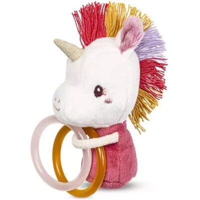 Mini-hochet Lena la licorne - Lilliputiens - Publicité Mini-hochet Lena la licorne - Lilliputiens - Publicité