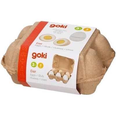 Oeufs avec scratch, boîte en carton - Goki - Publicité Oeufs avec scratch, boîte en carton - Goki - Publicité