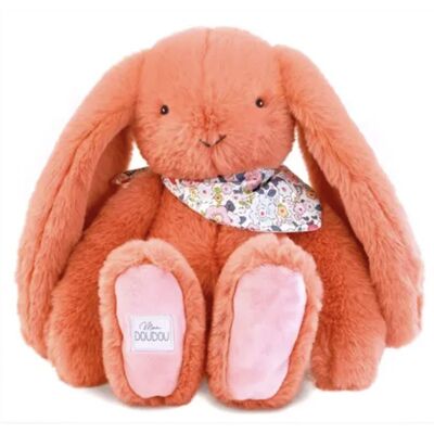 Peluche Lapin Orange Terracotta 35 cm : Lapin Fleurette - Doudou et compagnie - Publicité Peluche Lapin Orange Terracotta 35 cm : Lapin Fleurette - Doudou et compagnie - Publicité