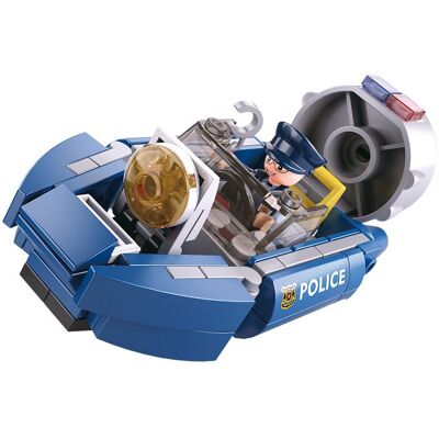 Police-Hoovercraft 74 pcs - Sluban - Publicité Police-Hoovercraft 74 pcs - Sluban - Publicité