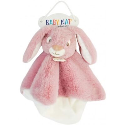 Baby Nat' Doudou lapin Malow rose poudré - Baby Nat - Publicité Baby Nat' Doudou lapin Malow rose poudré - Baby Nat - Publicité