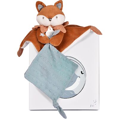 Doudou plat Renard Timo avec mouchoir attache-sucette 20 cm - Doudou et compagnie - Publicité Doudou plat Renard Timo avec mouchoir attache-sucette 20 cm - Doudou et compagnie - Publicité