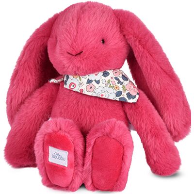 Peluche lapin rose fuchsia 25cm Lapin Fleurette - Doudou et compagnie - Publicité Peluche lapin rose fuchsia 25cm Lapin Fleurette - Doudou et compagnie - Publicité