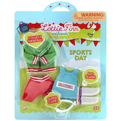 BigJigs Toys Tenue pour Poupée Lottie Doll Sports Day Outfits - BigJigs - Publicité BigJigs Toys Tenue pour Poupée Lottie Doll Sports Day Outfits - BigJigs - Publicité