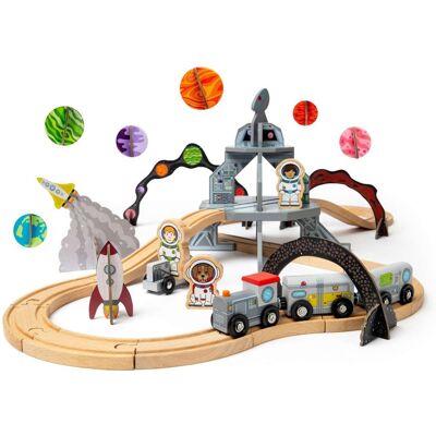 BigJigs Toys Space Train Set 40 pcs - BigJigs - Publicité BigJigs Toys Space Train Set 40 pcs - BigJigs - Publicité